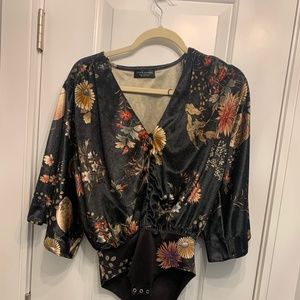 Zara floral body suit